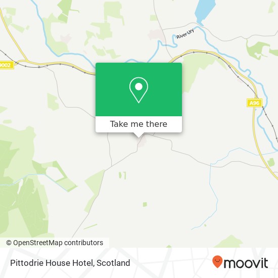Pittodrie House Hotel map