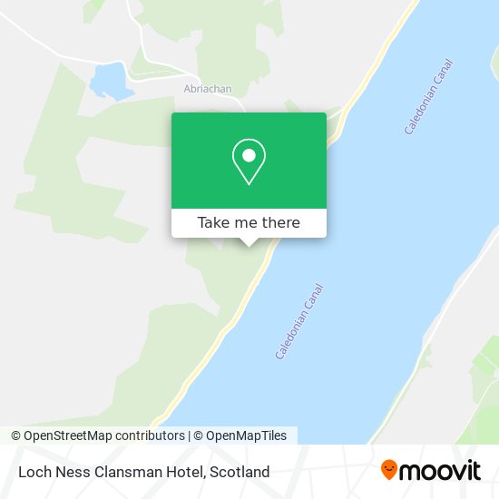 Loch Ness Clansman Hotel map