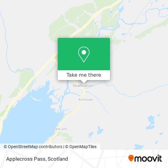 Applecross Pass map