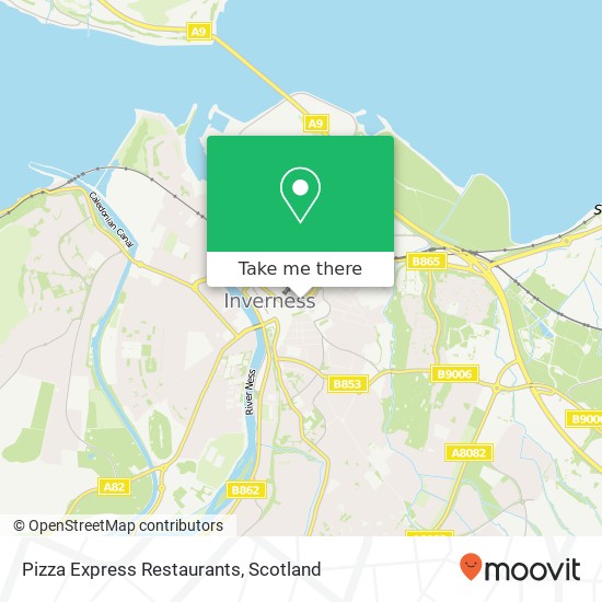 Pizza Express Restaurants map