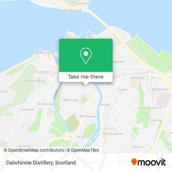 Dalwhinnie Distillery map