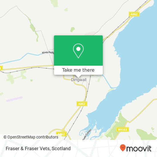 Fraser & Fraser Vets map