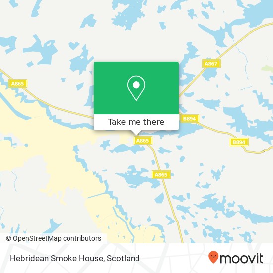 Hebridean Smoke House map