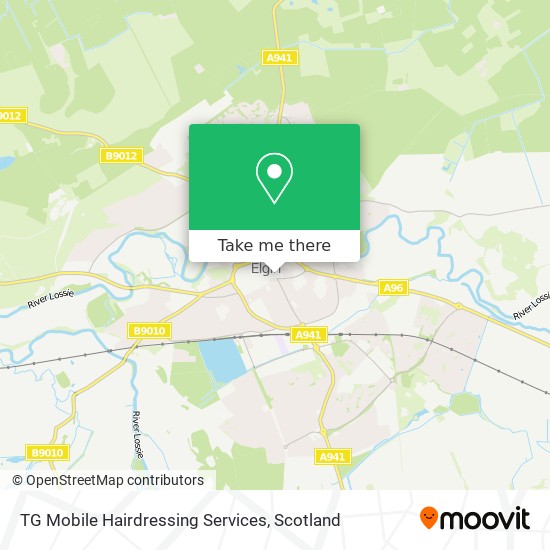 TG Mobile Hairdressing Services map