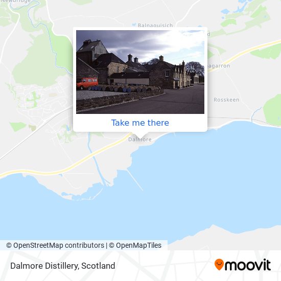 Dalmore Distillery map