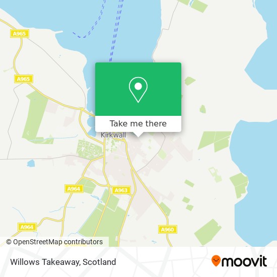 Willows Takeaway map