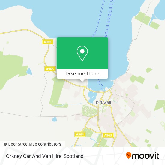 Orkney Car And Van Hire map