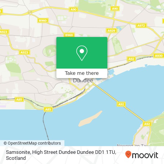 Samsonite, High Street Dundee Dundee DD1 1TU map