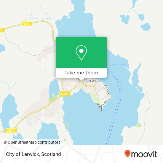 City of Lerwick map