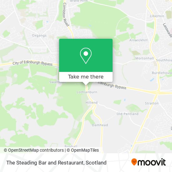 The Steading Bar and Restaurant map