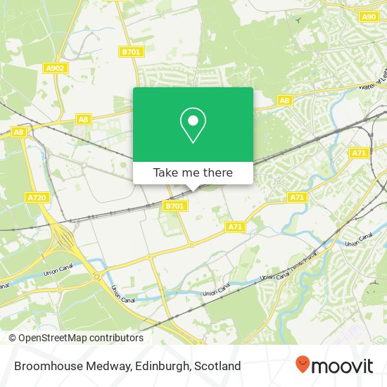 Broomhouse Medway, Edinburgh map