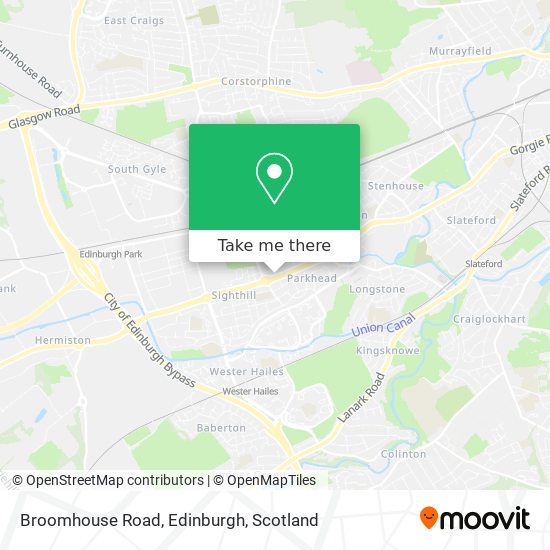 Broomhouse Road, Edinburgh map