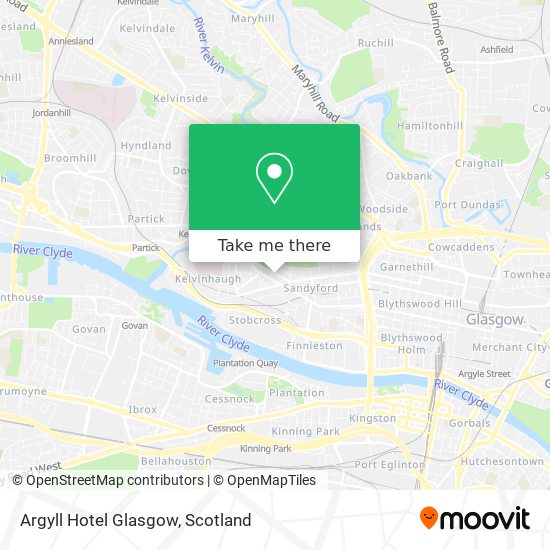 Argyll Hotel Glasgow map