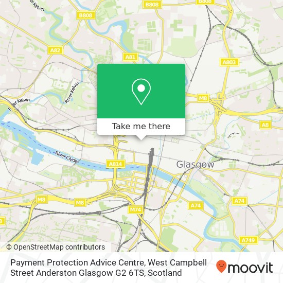 Payment Protection Advice Centre, West Campbell Street Anderston Glasgow G2 6TS map