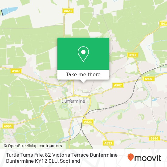 Turtle Tums Fife, 82 Victoria Terrace Dunfermline Dunfermline KY12 0LU map