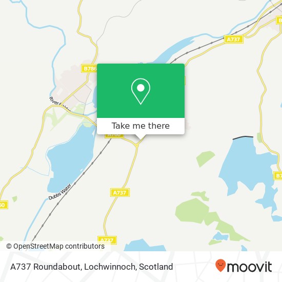 A737 Roundabout, Lochwinnoch map