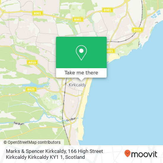 Marks & Spencer Kirkcaldy, 166 High Street Kirkcaldy Kirkcaldy KY1 1 map