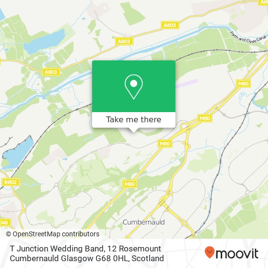 T Junction Wedding Band, 12 Rosemount Cumbernauld Glasgow G68 0HL map