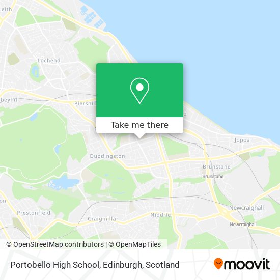 Portobello High School, Edinburgh map