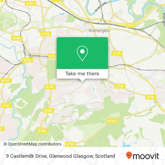 9 Castlemilk Drive, Glenwood Glasgow map