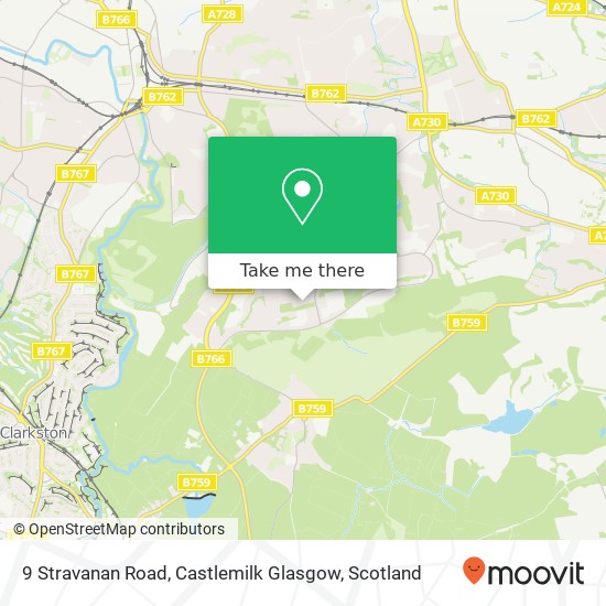 9 Stravanan Road, Castlemilk Glasgow map