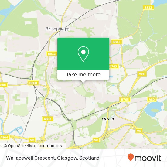 Wallacewell Crescent, Glasgow map
