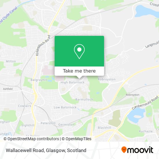 Wallacewell Road, Glasgow map