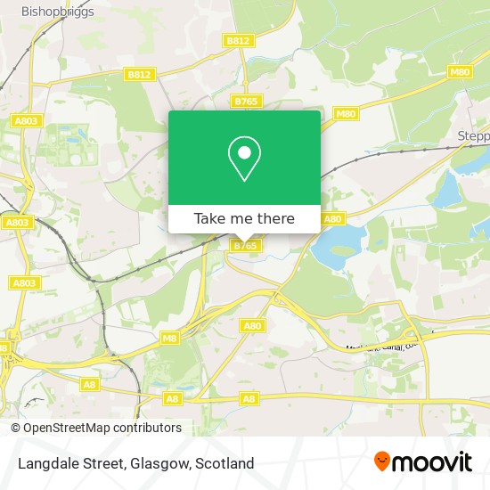 Langdale Street, Glasgow map