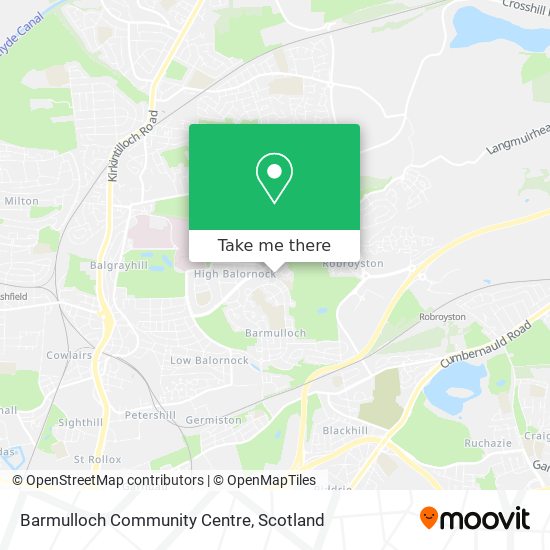 Barmulloch Community Centre map