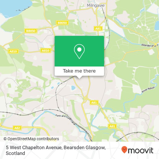 5 West Chapelton Avenue, Bearsden Glasgow map