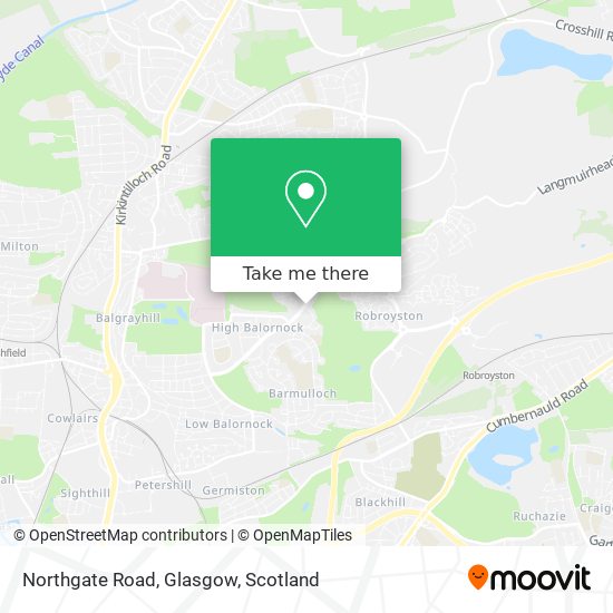 Northgate Road, Glasgow map