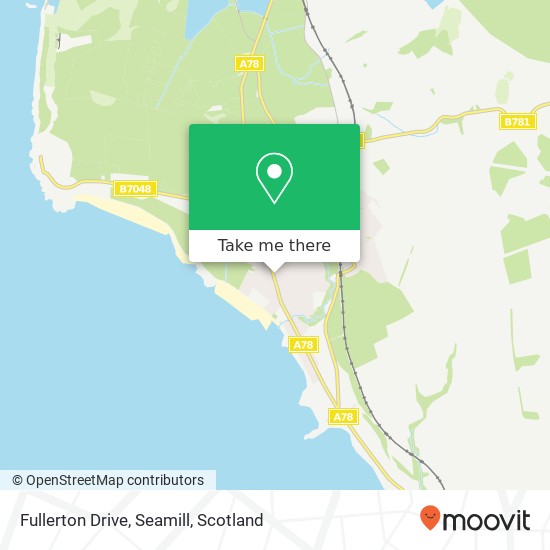 Fullerton Drive, Seamill map