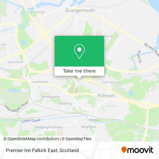 Premier Inn Falkirk East map