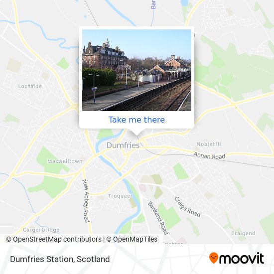 Dumfries Station map