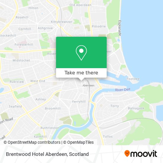 Brentwood Hotel Aberdeen map