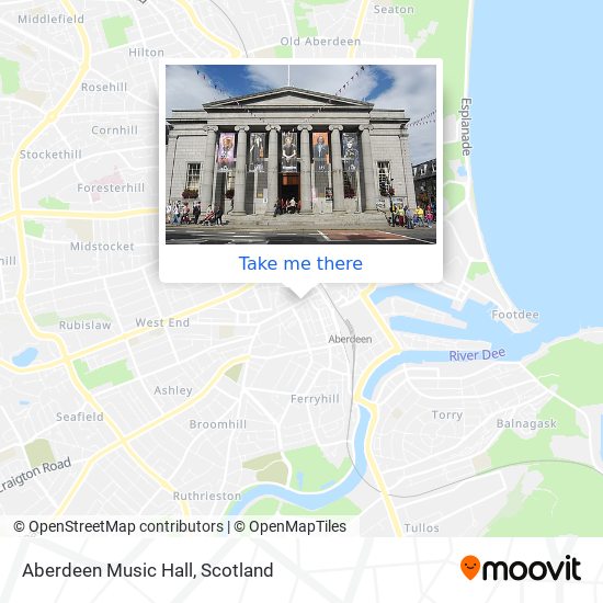 Aberdeen Music Hall map