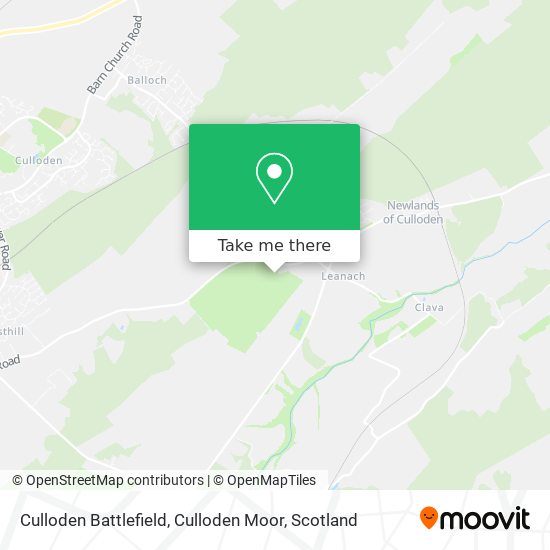 Culloden Battlefield, Culloden Moor map