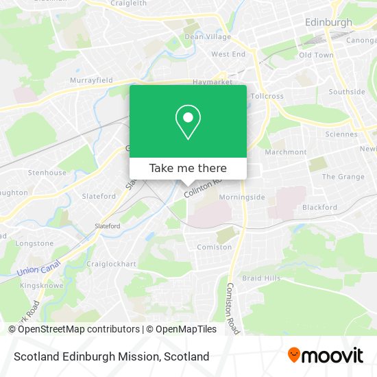 Scotland Edinburgh Mission map