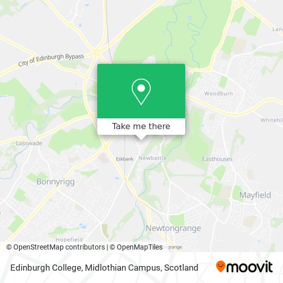 Edinburgh College, Midlothian Campus map