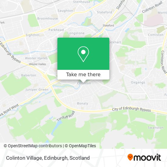 Colinton Village, Edinburgh map
