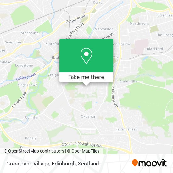 Greenbank Village, Edinburgh map