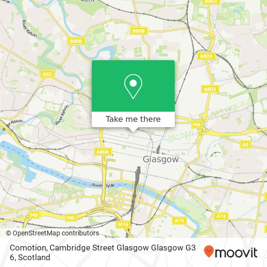 Comotion, Cambridge Street Glasgow Glasgow G3 6 map
