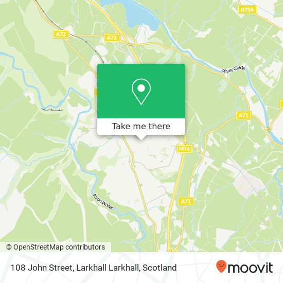 108 John Street, Larkhall Larkhall map