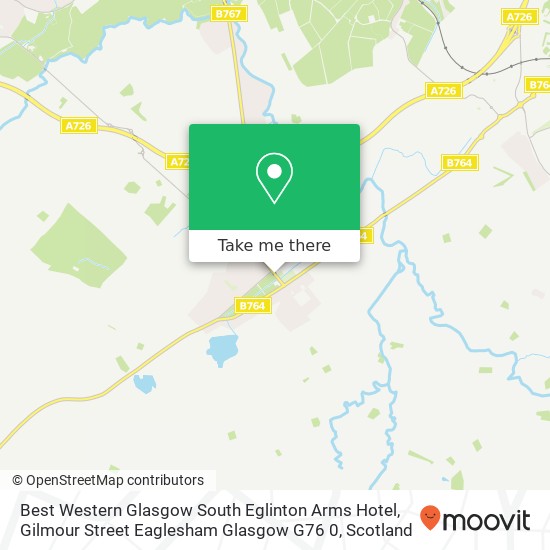 Best Western Glasgow South Eglinton Arms Hotel, Gilmour Street Eaglesham Glasgow G76 0 map