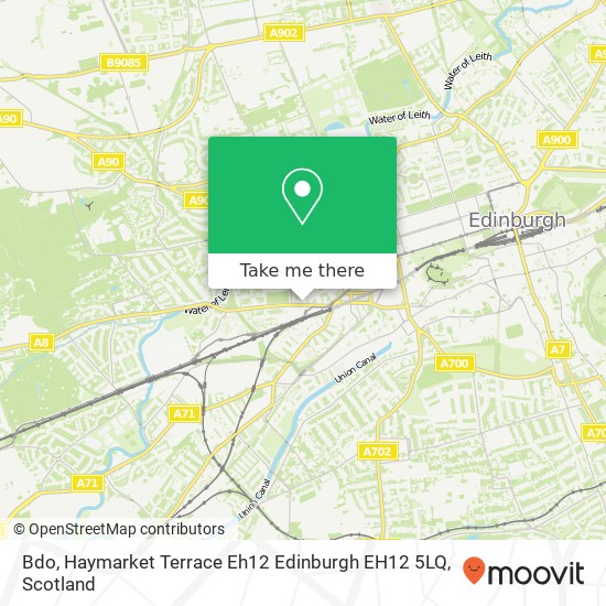 Bdo, Haymarket Terrace Eh12 Edinburgh EH12 5LQ map