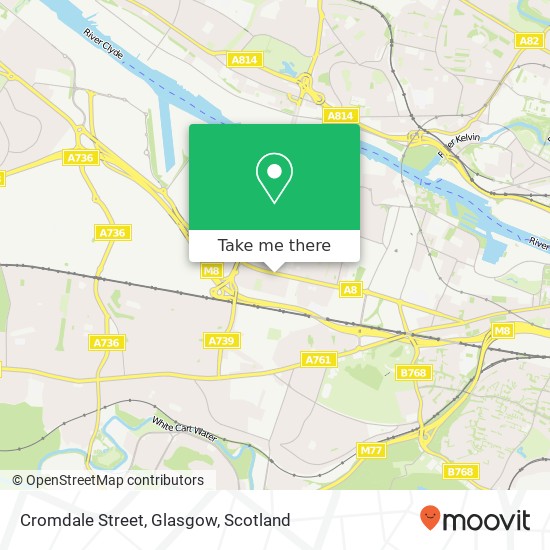 Cromdale Street, Glasgow map