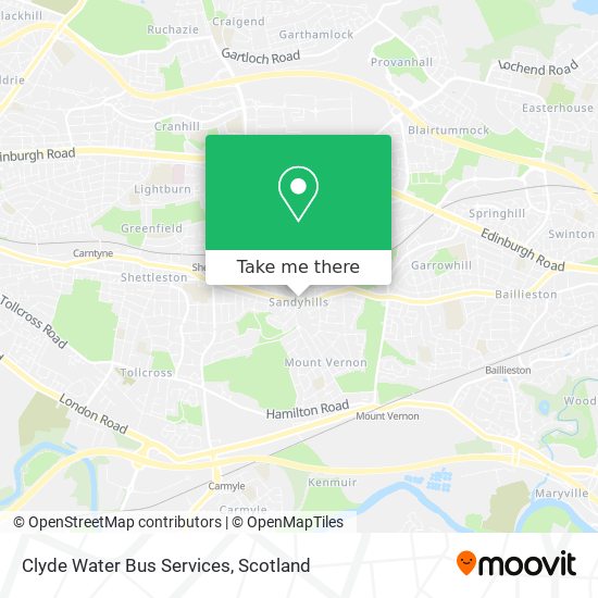 Clyde Water Bus Services map