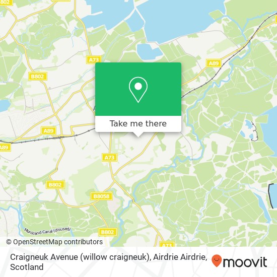 Craigneuk Avenue (willow craigneuk), Airdrie Airdrie map