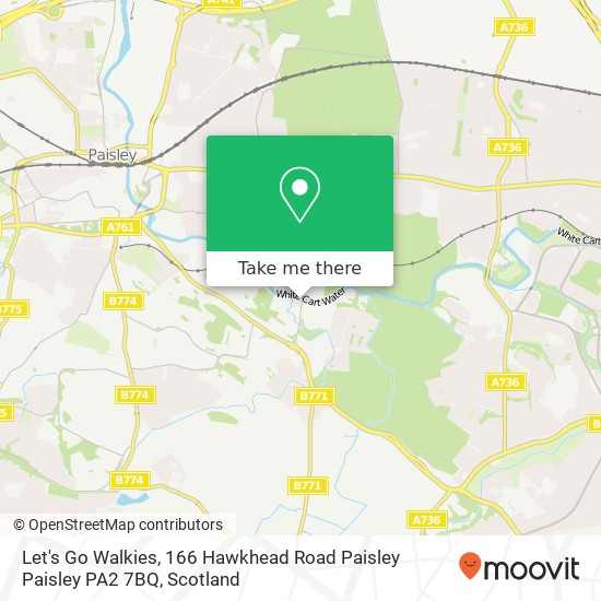 Let's Go Walkies, 166 Hawkhead Road Paisley Paisley PA2 7BQ map