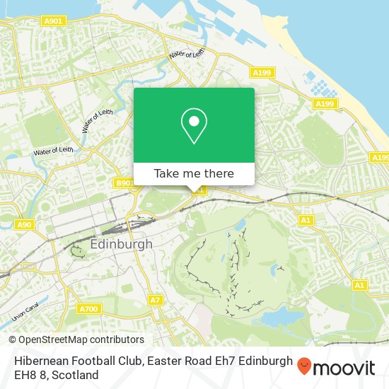 Hibernean Football Club, Easter Road Eh7 Edinburgh EH8 8 map